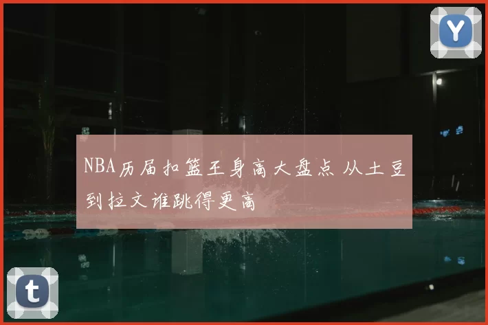 NBA历届扣篮王身高大盘点 从土豆到拉文谁跳得更高